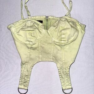 Forever 21 Size Medium Light Green Top - Adjustable Straps (Barely Worn)